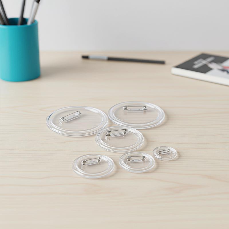 10PCS DIY Transparent Acrylic  - огляд і ціна Button Badge Blank