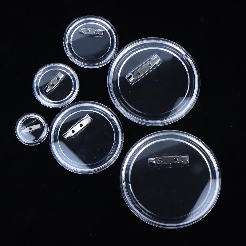 10PCS DIY Transparent Acrylic  - огляд і ціна Button Badge Blank