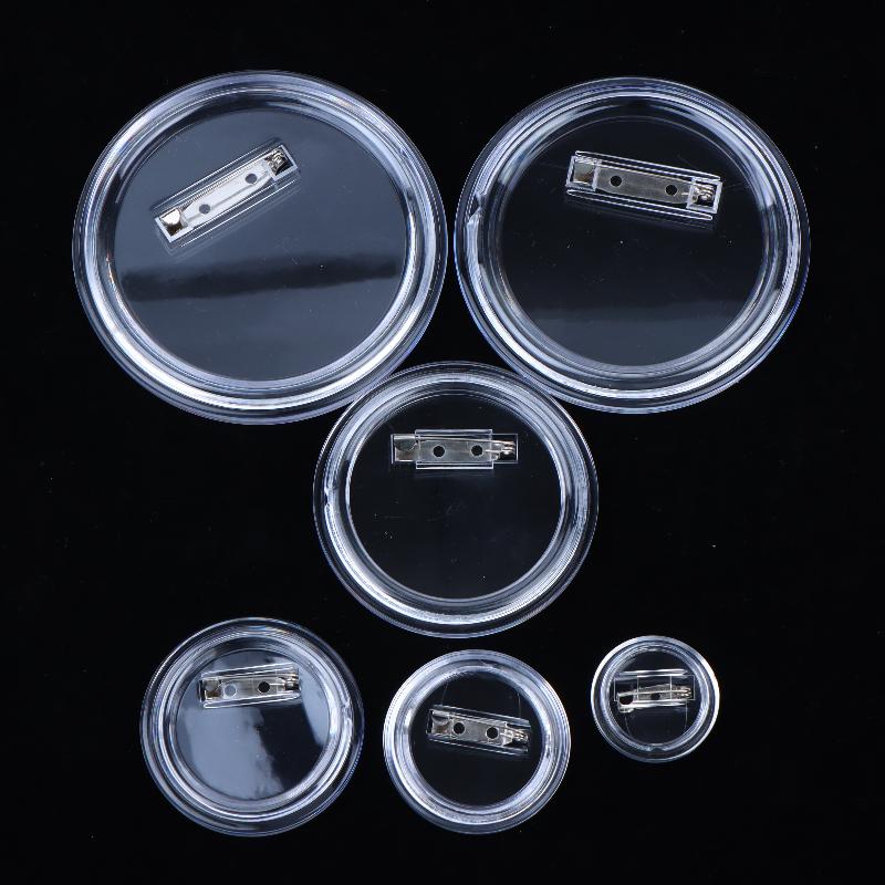 10PCS DIY Transparent Acrylic  - огляд і ціна Button Badge Blank